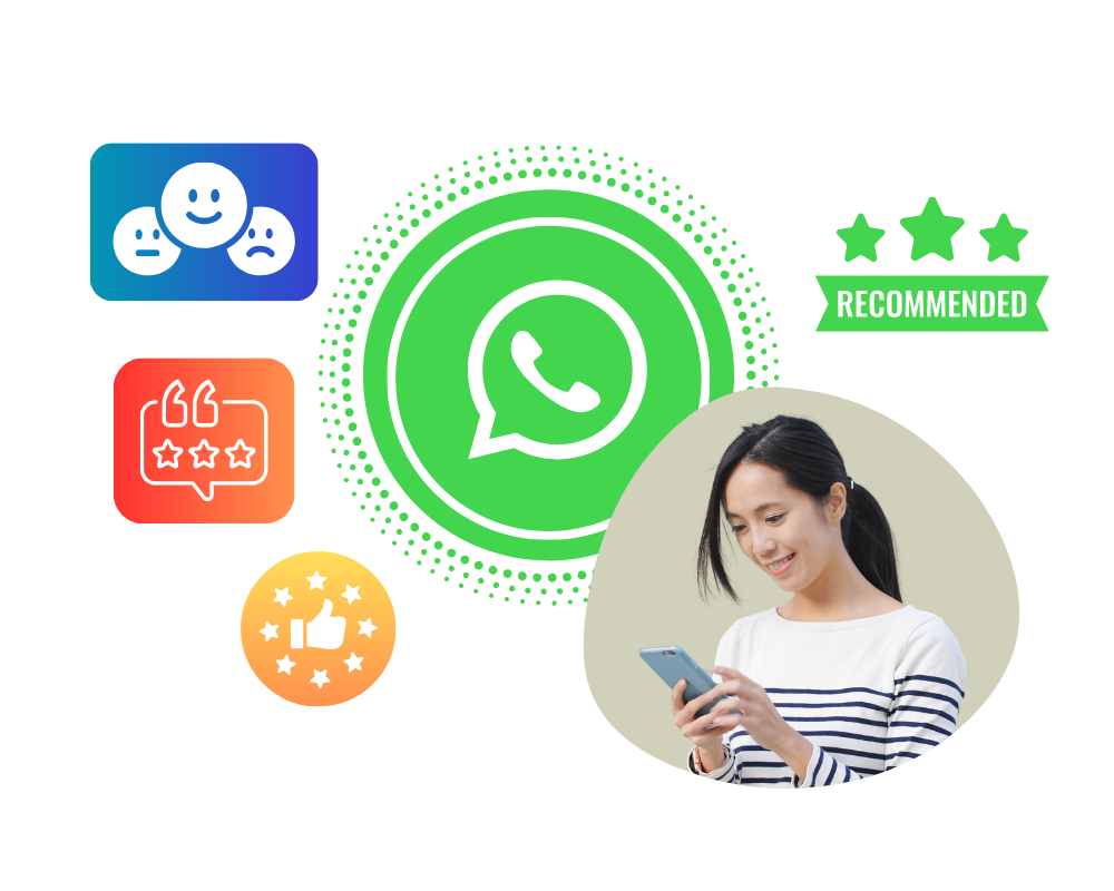 تطبيق WhatsApp لأتمتة طلب التعليقات مع التدفقات